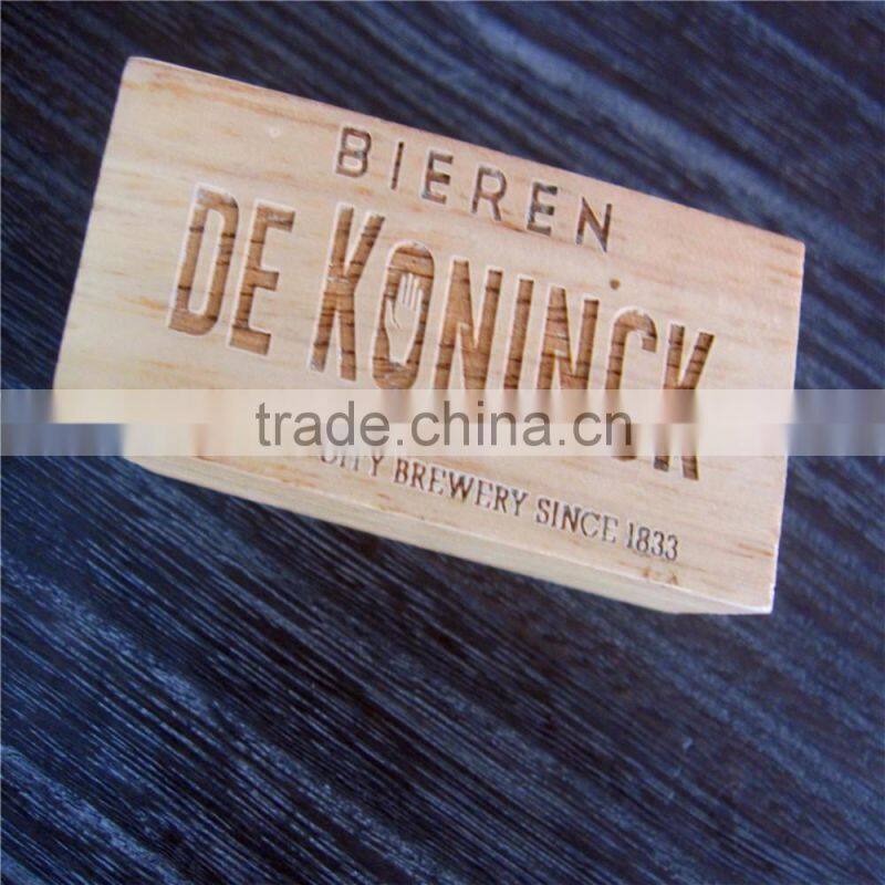 Custom Made Engraved Logo Wooden Card Holder,Business Card Holder