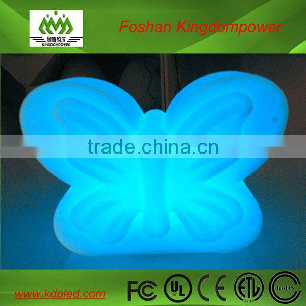illuminated remote control small led butterfly plastic lamp