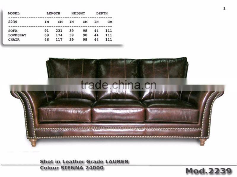 luxury neo classic burgundy genuine cow leather antique American style salon sectional chesterfield sofa set retro furniture