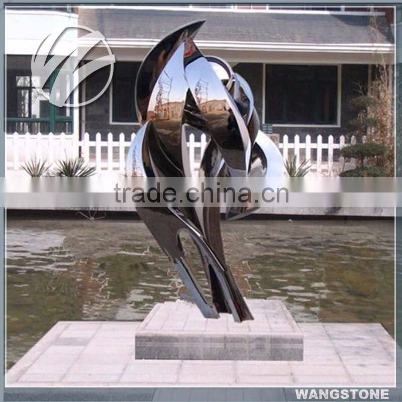 Stainless Steel Garden Flower Sculpture