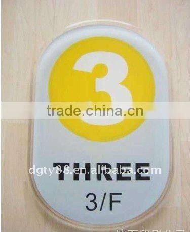 small plastic outdoor display board sign made by custom blister factory