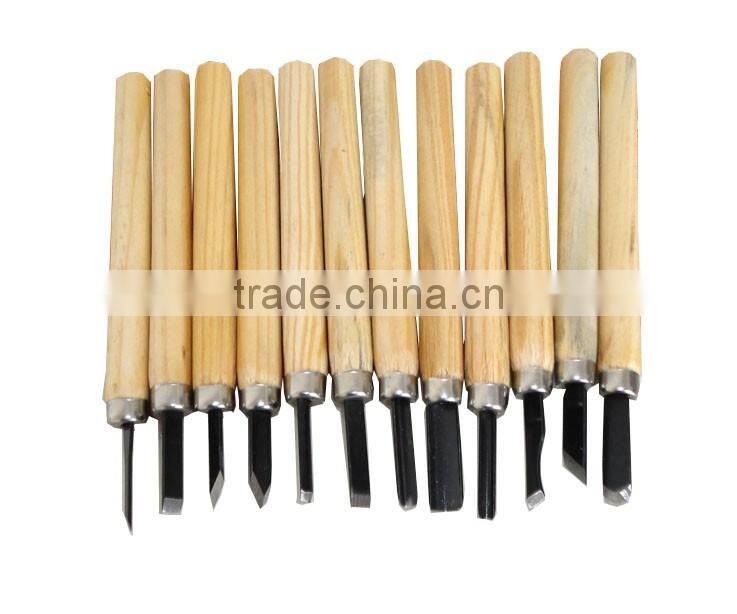 12pcs/Set Hand Wood Carving Chisels Knife For Basic Woodcut Working DIY Tools cutter Wood Carving Chisels Knife