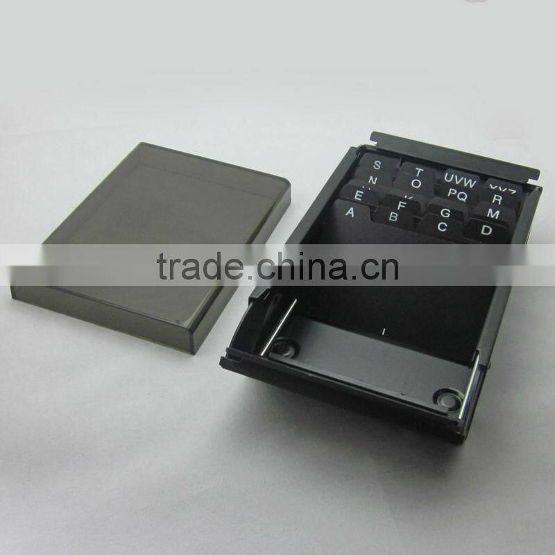 hot selling 400 sheets large capacity business index metal name card box