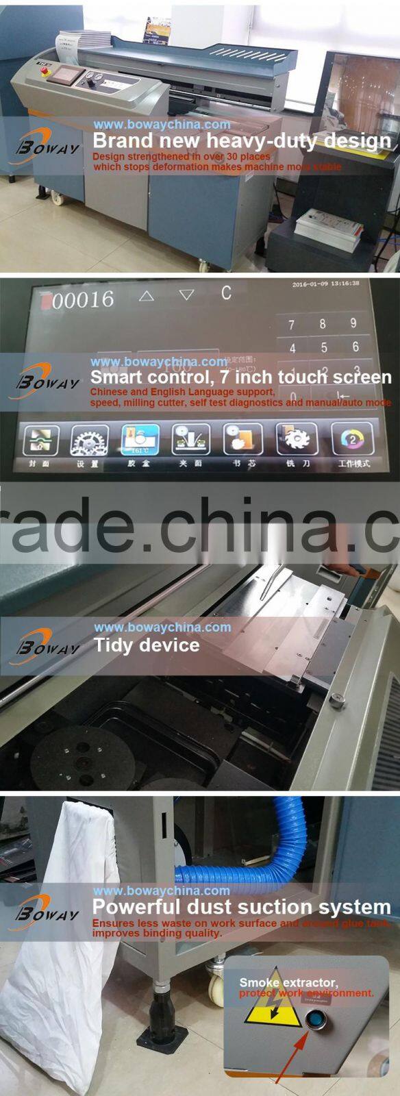 A3 A4 58mm thickness enhanced EVA Glue binding note book manufacturing machine