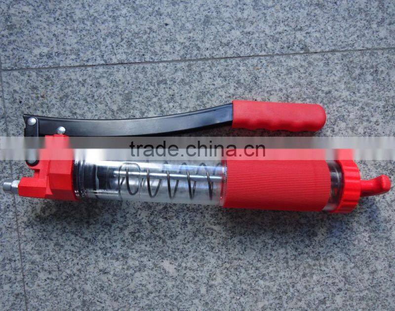 Top grade Transparent body Hand operated Grease Gun