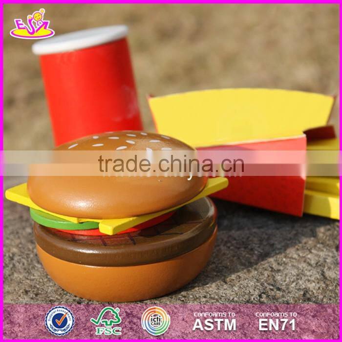 2017 New design toddlers pretend toys wooden play food W10B186