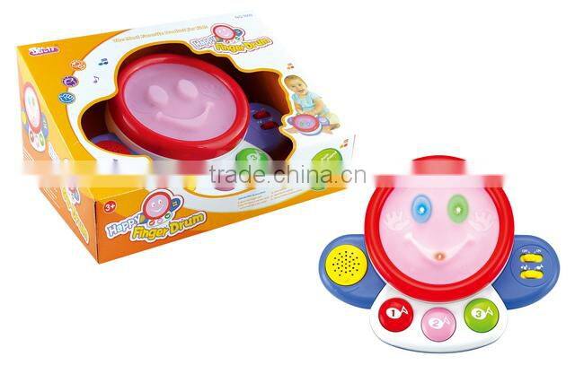 Funny musical instruments kids electronic drum set toy in display box