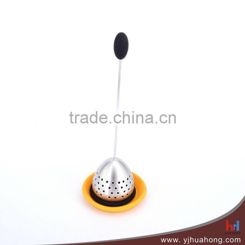 Food Grade Colorful Stainless Steel&Silicone Leaf Tea Infuser