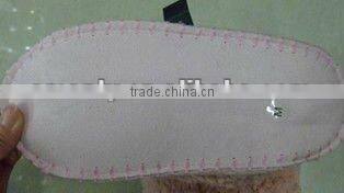 Stock cream borg slipper for child