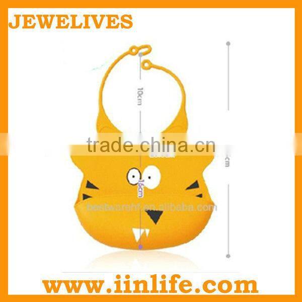 classic tiger design silicone baby bibs
