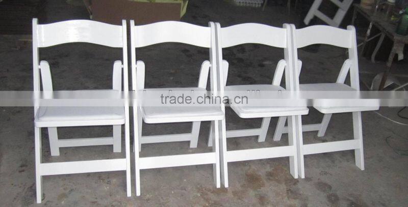 party rental folding chair with PVC pad for banquet rental