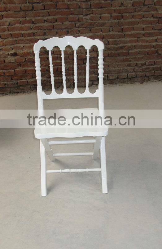 white banquet wedding folding napoleon chair