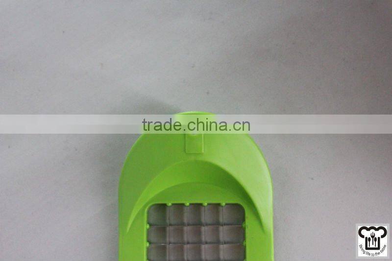 Colorful potato cutter w/stainless steel blade