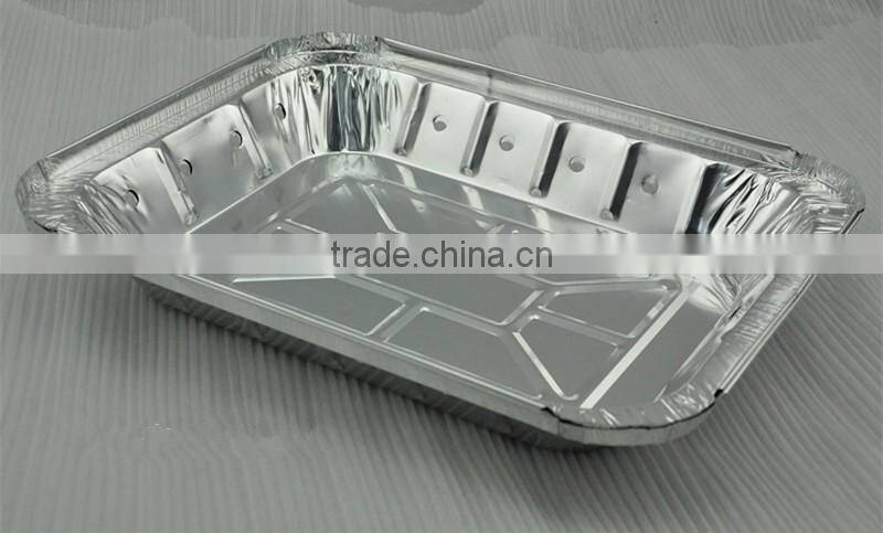 China made aluminum disposable BBQ tray,BBQ serving tray.