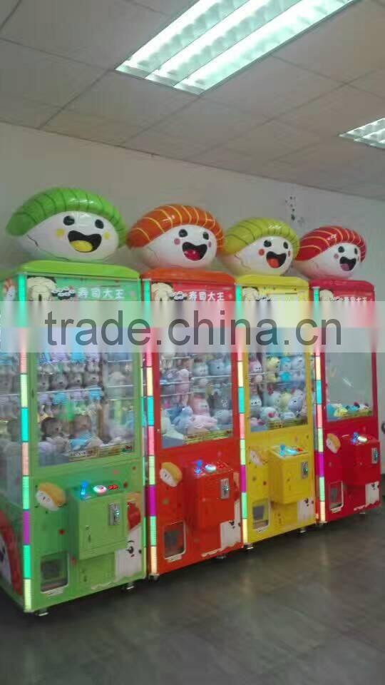 Coin operated New product of Sushi Claw Crane Machine For Sale
