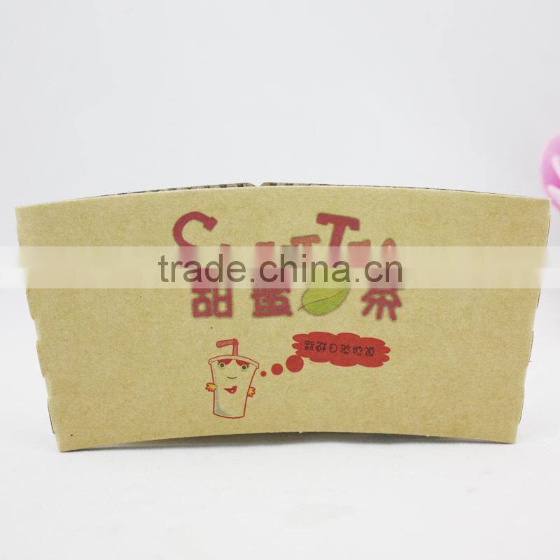 custom logo cardboard drinking disposable printed paper coffee cup sleeve in various sizes with lid