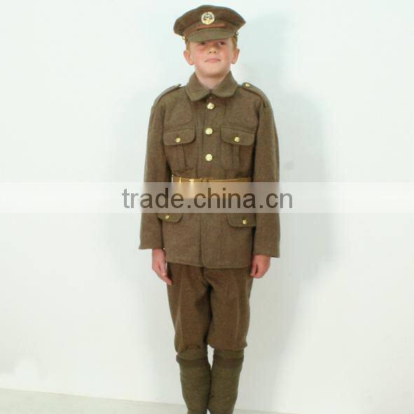 high quality kids army military uniform children woodland suit jacket