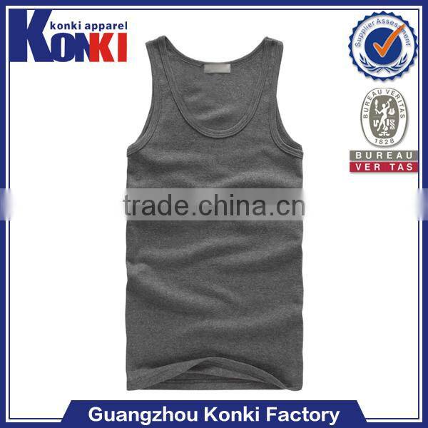 Customized blank gym mens stringer singlet wholesale