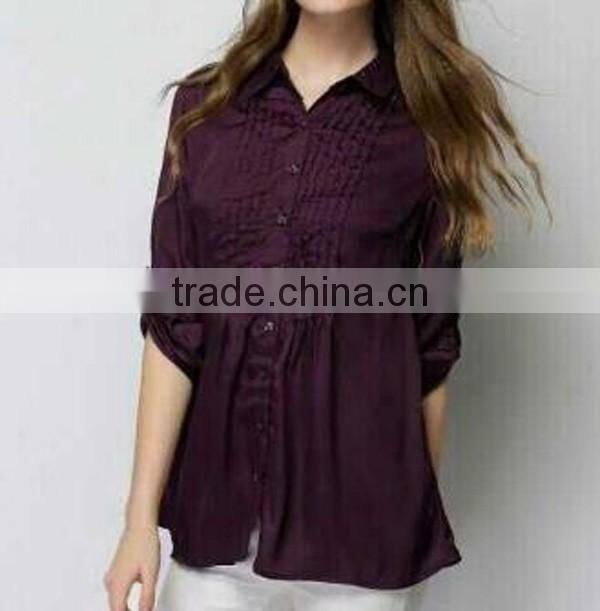 cheapes cotton polo collar women shirt stocks