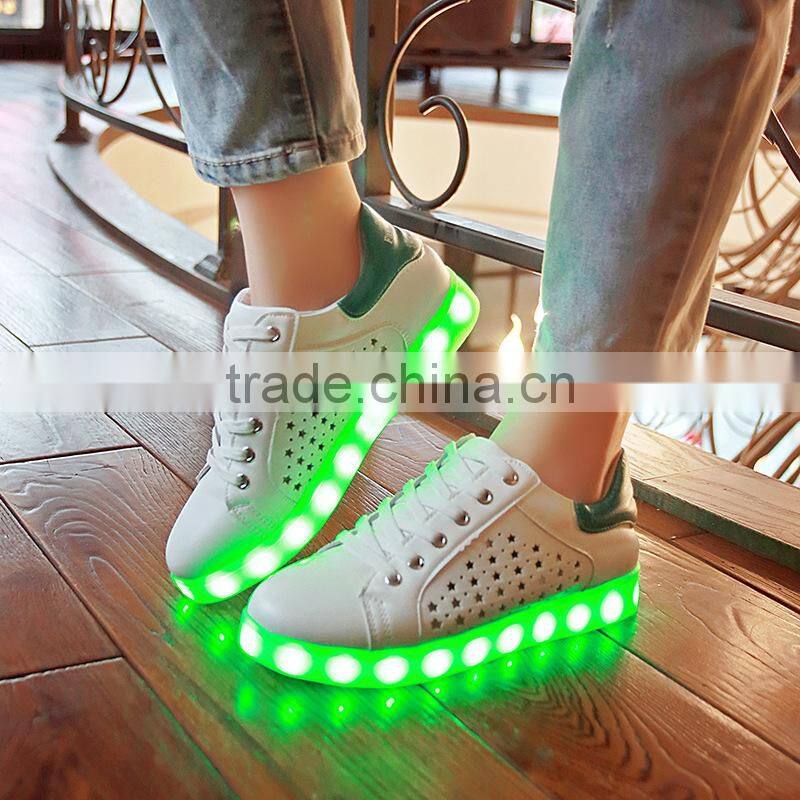 HFJH307 LOW MOQ OEM customize led shoes factory price