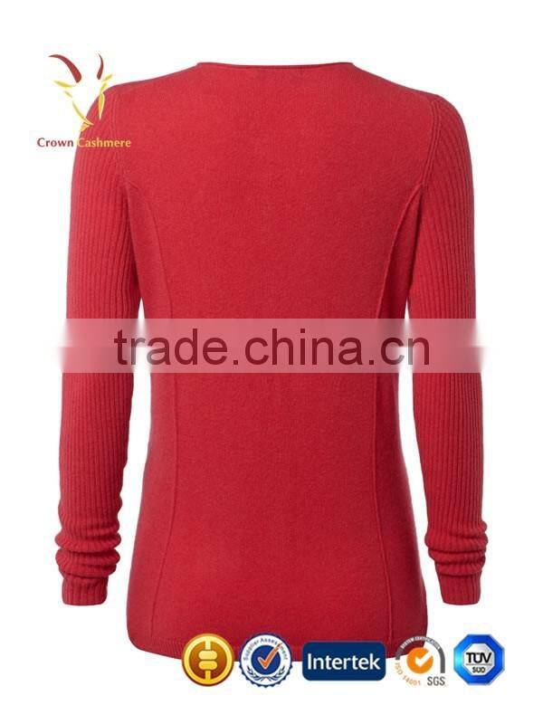 OEM Service Cotton Pure Cashmere Cardigan Lady Sale