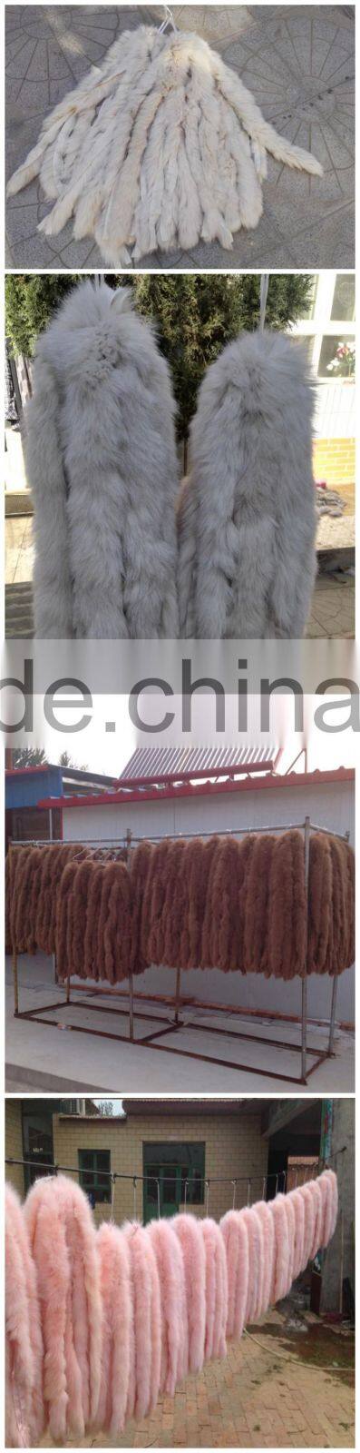 Fox Fur Collar / Trimming / Fox Fur Strip For Jacket Hood