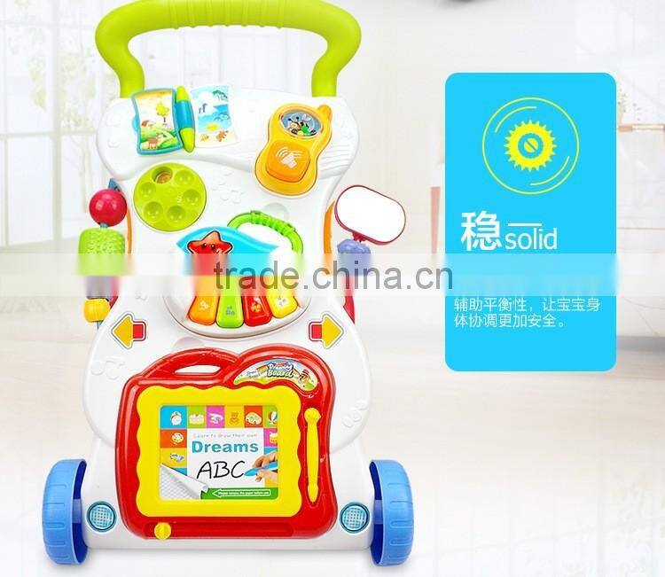 Wholesale Multi-function Plastic Push Baby Walker with music