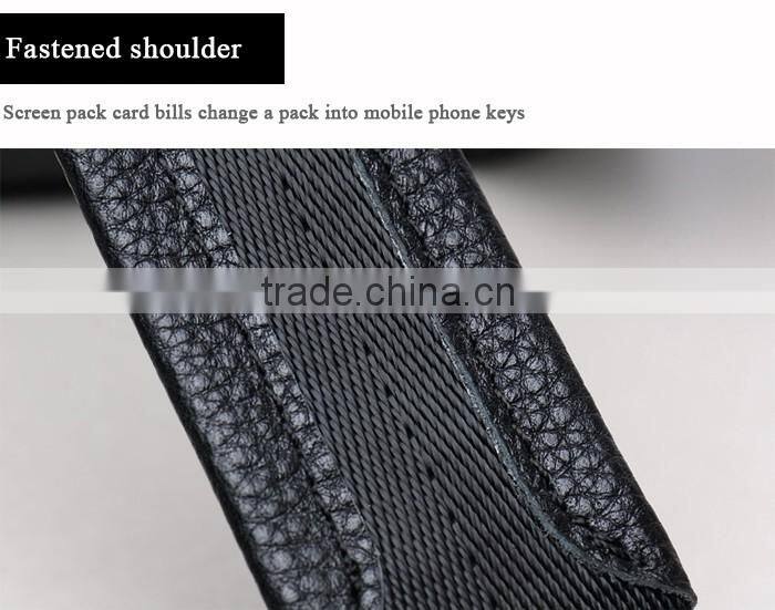 Black women waterproof pattern custom leather backpack wholesale