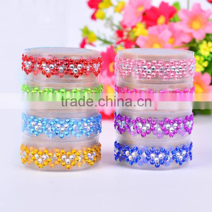 1.5cm*1m love acrylic rhinestone adhesive tape