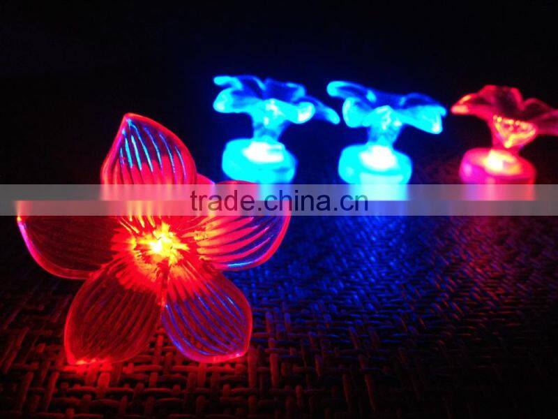 Flashing Acrylic night light beautiful crystal room decoration