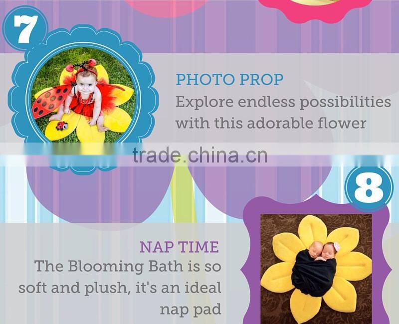 Soft lotus shape baby bath pillow infant baby bath mat M7041708