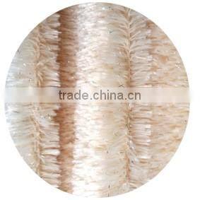 warp stretch knitted warm peacock cashmere silver faux fur plush fabric