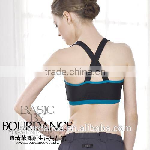 Zipper front sports bra