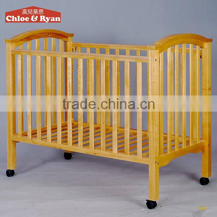 wholesale solid wood multifunction high quality bed baby cribs