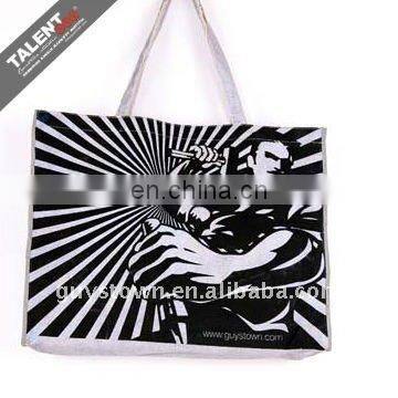 custom private silk screen printing fabric Shopping Bag