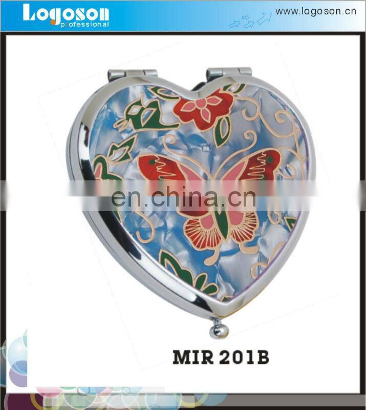 personalized portable handbag metal cheap compact mirrors souvenir