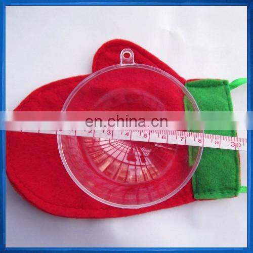 8cm Clear Candy Box Christmas Hanging Bauble Xmas Tree Decoration Ball