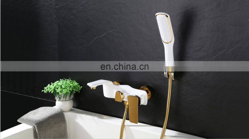 Luxury New product Wall mounted Bathtub hand held mixer shower faucet set with diverter