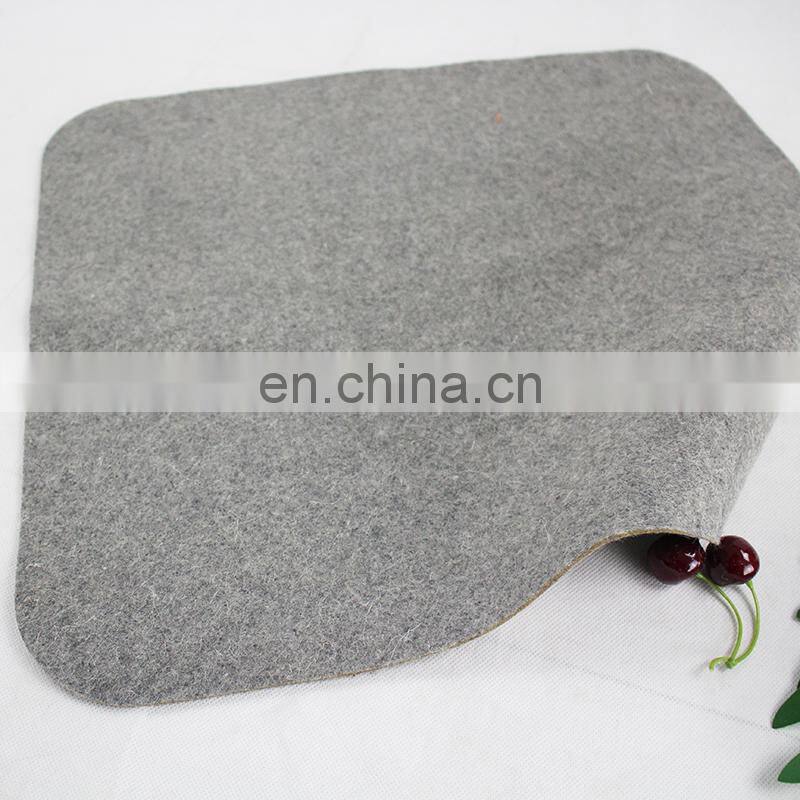 custom indoor office wool felt seat cushion round/square chair cushions felt pad