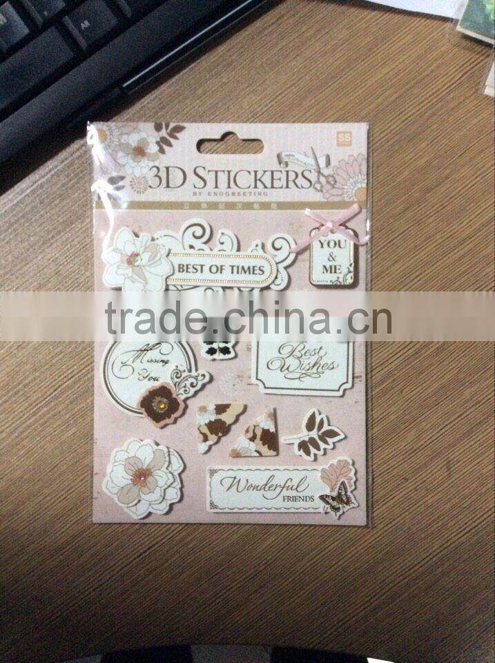 3d home decor christmas sticker