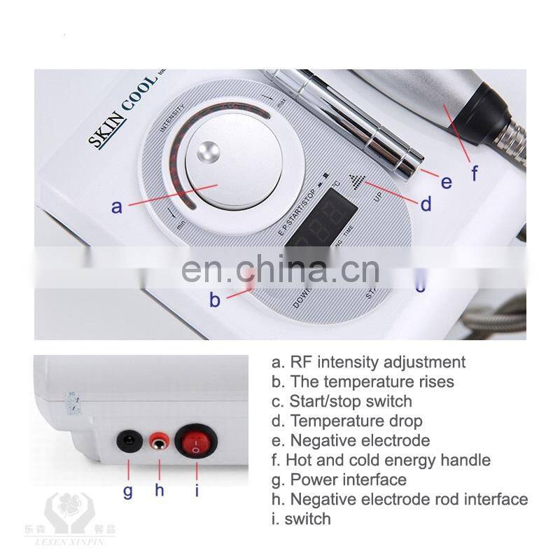 Cryo Cool Hot Electroporation No Needle Therapy Skin Face Lifting Machine