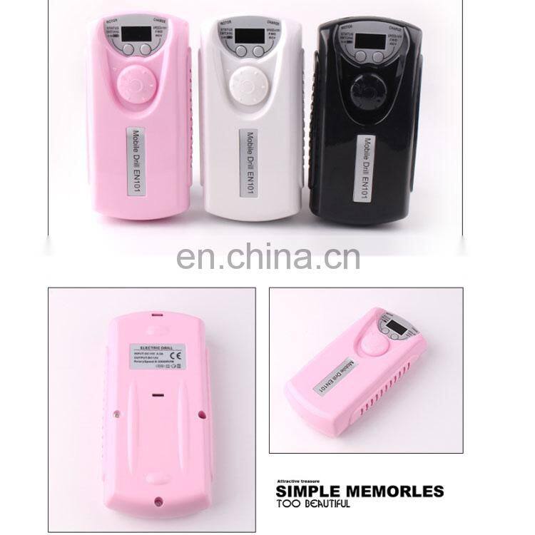 Rechargeable 30000RPM Nail Extension Manicure Nail Art Polish Cover Pink Clear Jelly Camouflage UV Gel Popular Nail Drill 101
