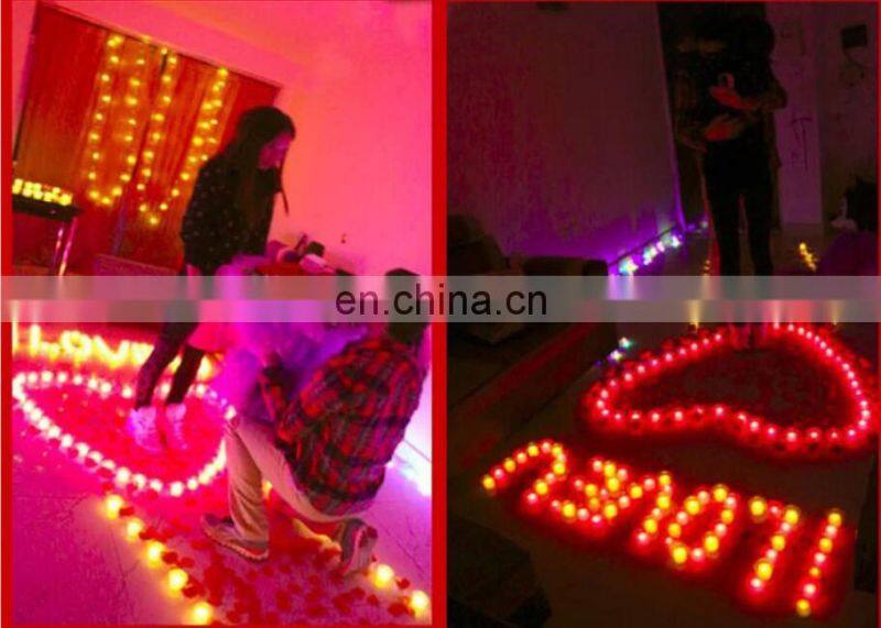 2020 amazon best seller wedding decorative colorful small led candles for wedding proposal