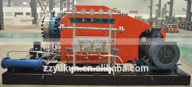 Cylinder filling high pressure gas compressor
