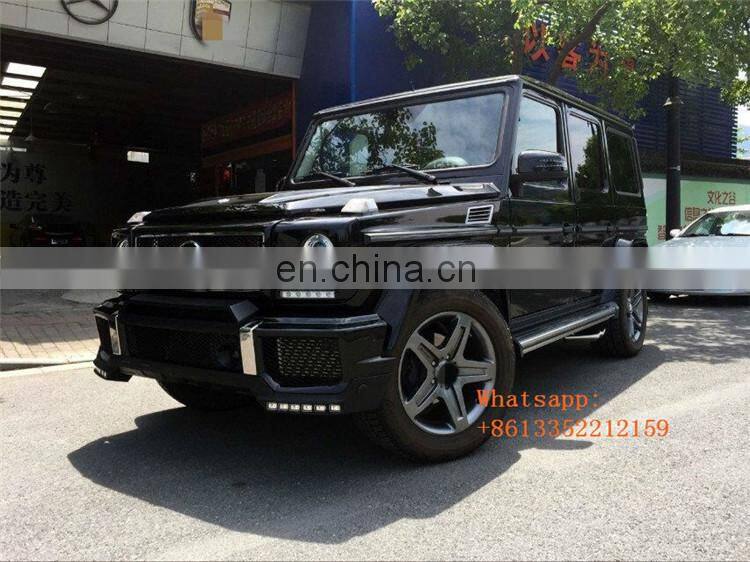 G CLASS W463 B style front lip with B led lights fit for G wagon W463 G63 G65 front bumper for autoparts