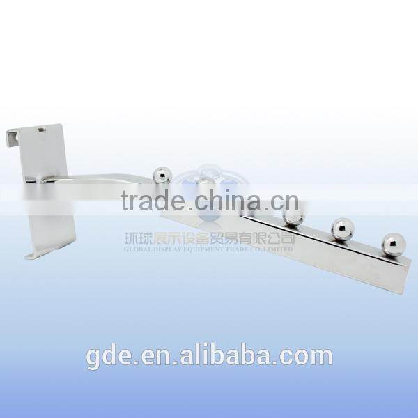 Metal chrome display hook for gridwall