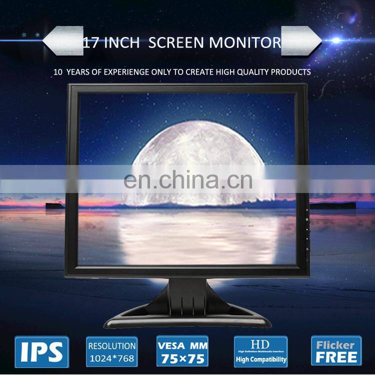 15 17 19 Inch Lcd Cctv Test Hd with 12V Dc Input Advertising Display Desktop Monitor