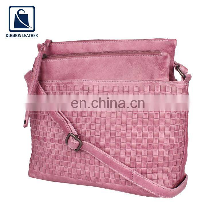 Factory Price Optimum Quality Stylish Fashion Modern Design Genuine Leather Women Sling Bag for Bulk Purchase