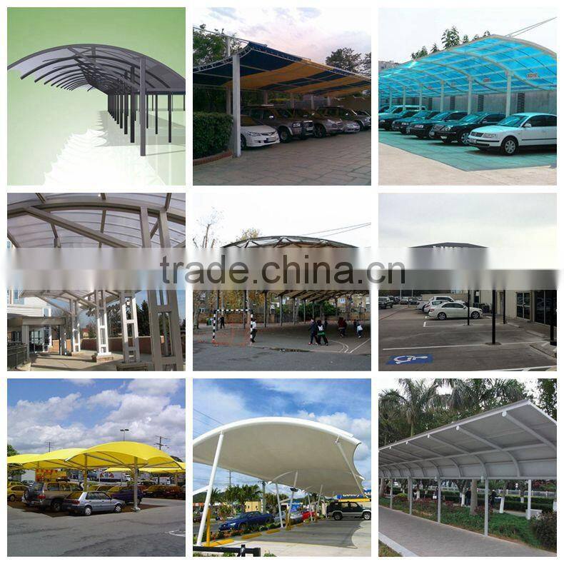 Hot sale pre fabricated steel structure car parking canopy