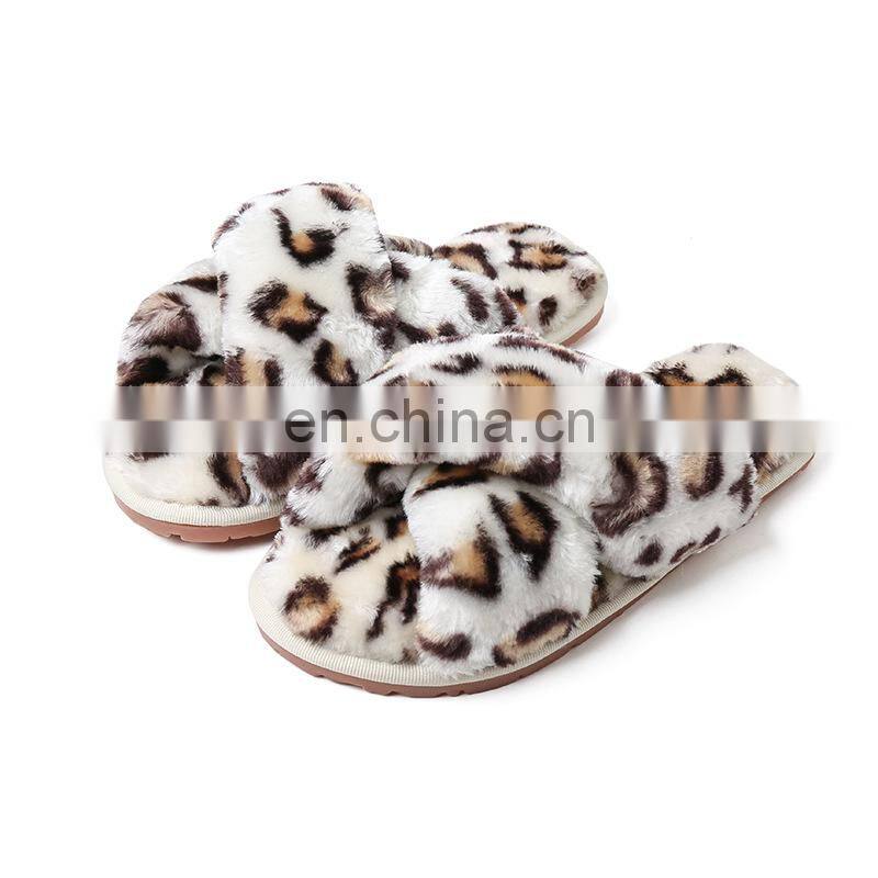 2020 Winter Furry Muffin Thick bottom Slide Ladies Women's Sandals for Women and Ladies